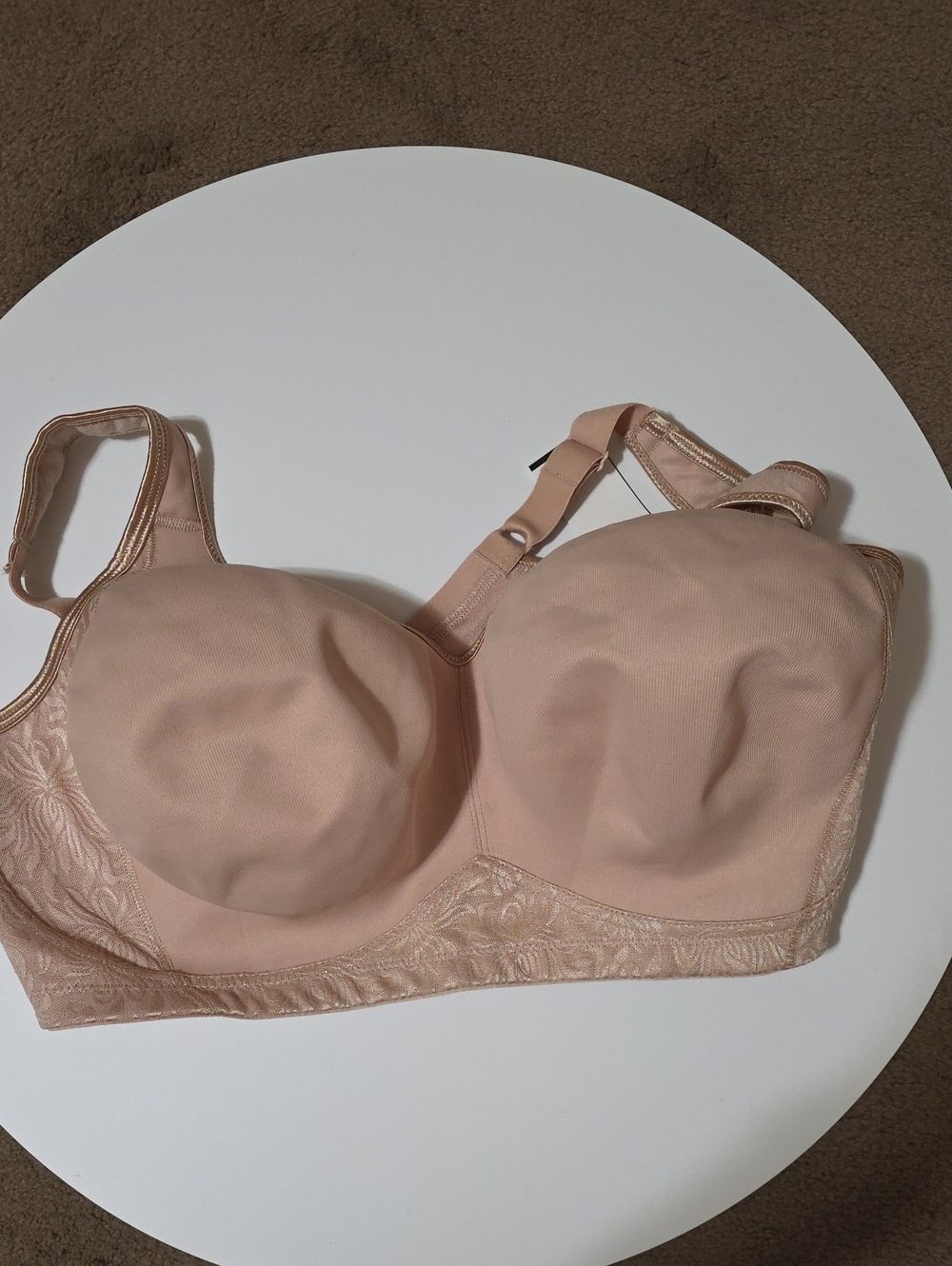 Playtex Light Nude Full Coverage Bra with Embroidered Band